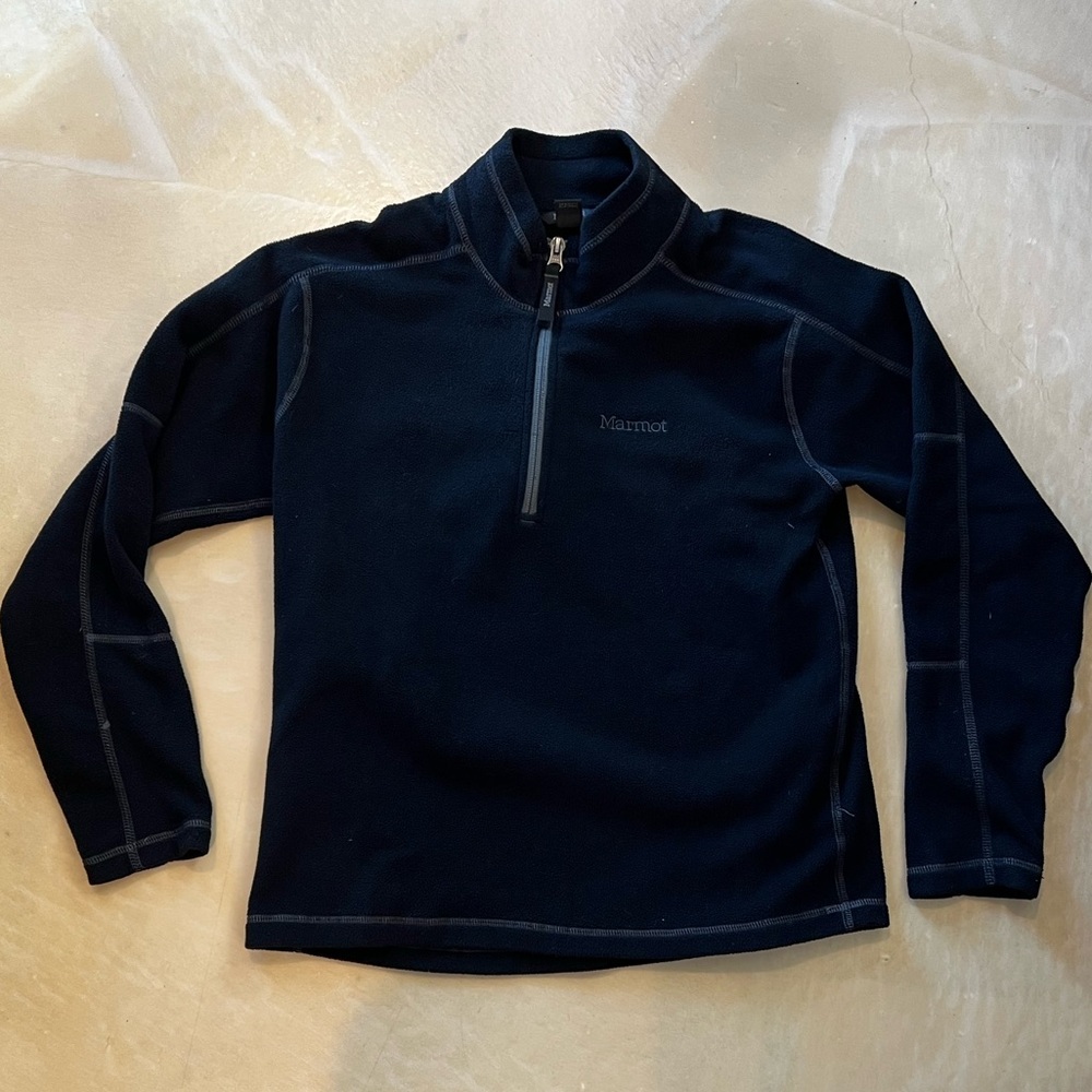 Marmot youth XL black fleece 1/2 zip style